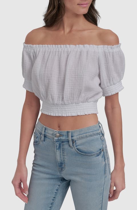 Off the Shoulder Crop Top