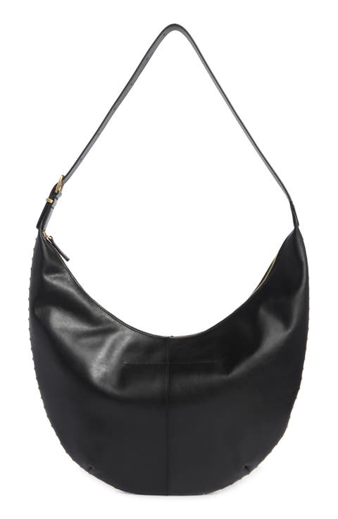 Essentials Curve Leather Shoulder Bag