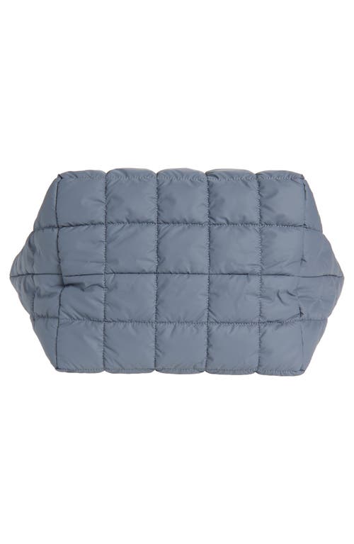 Veecollective Medium Porter Water Repellent Quilted Tote In Gray