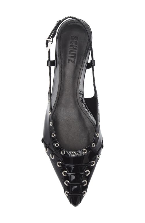Schutz Ruth Flat Patent Flat In Black