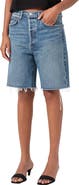 AGOLDE '90s Long Cutoff Denim Shorts