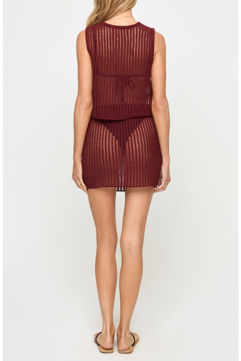 Sandar Cotton Cover-Up Skirt, Alternate, color, SANGRIA