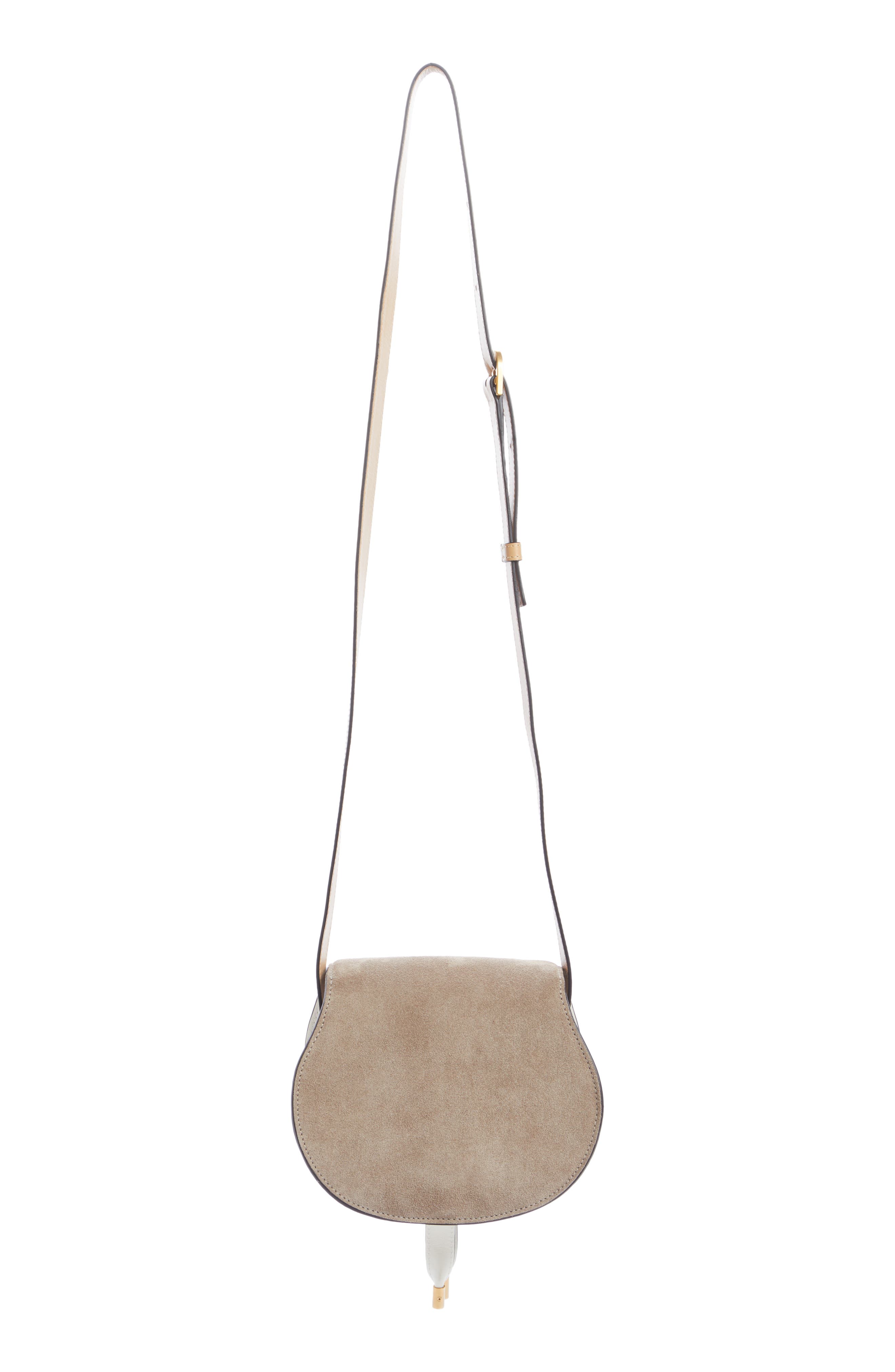 Chloé Marcie Suede Crossbody Bag, Alternate, color, 