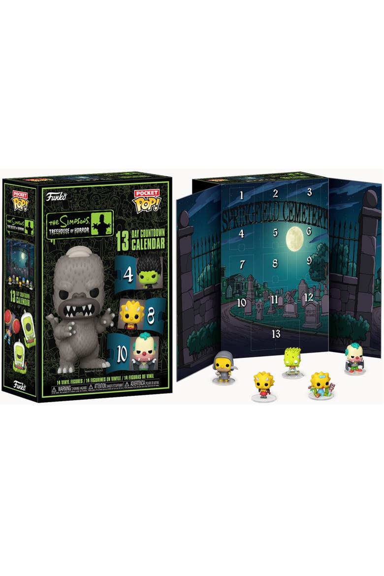The Simpsons (Treehouse of Horror) Funko Pocket Pop! 13 Day Countdown Calendar, Main, color, None