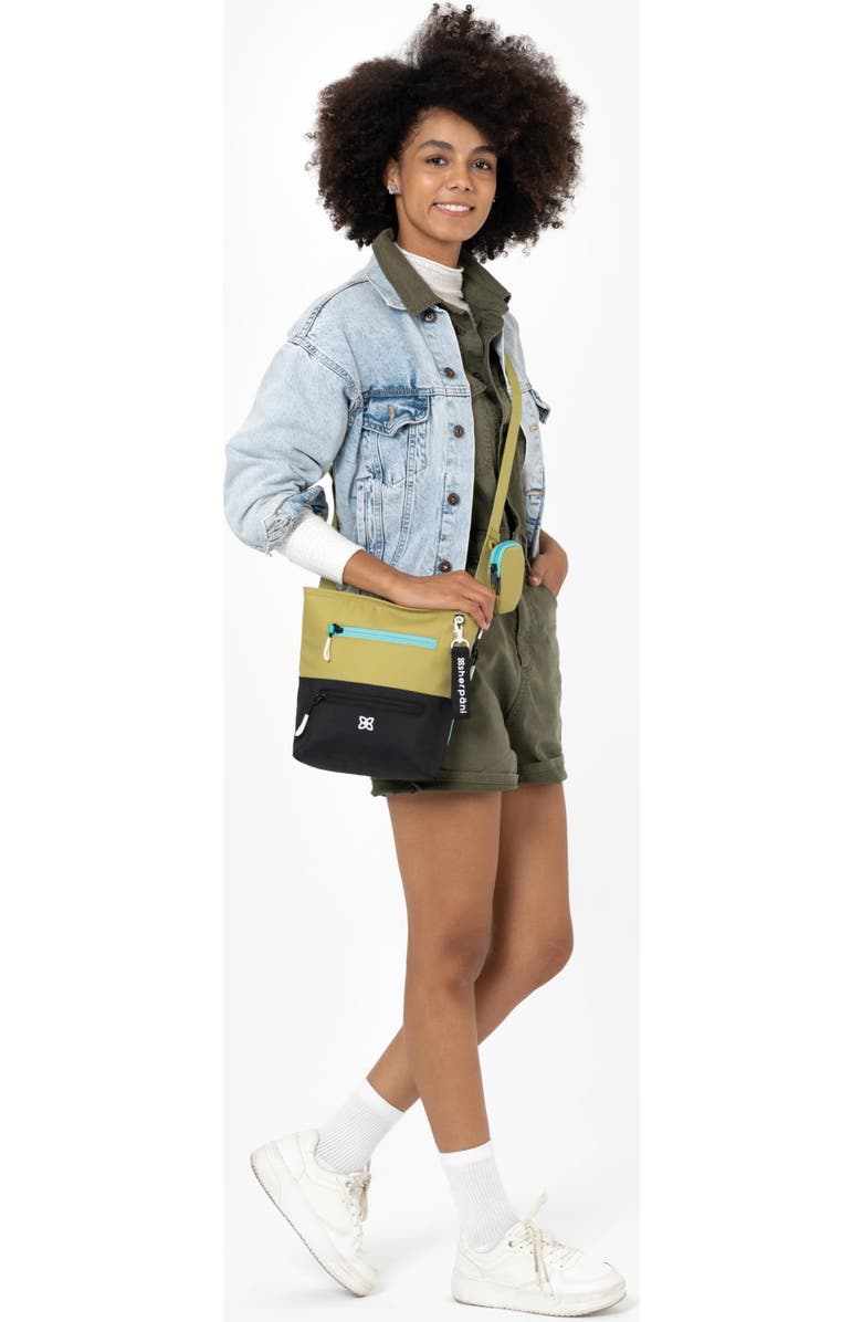 Sherpani Sadie Nylon Crossbody Bag RFID Protection and Removable Coin Purse, Alternate, color, Alchemy