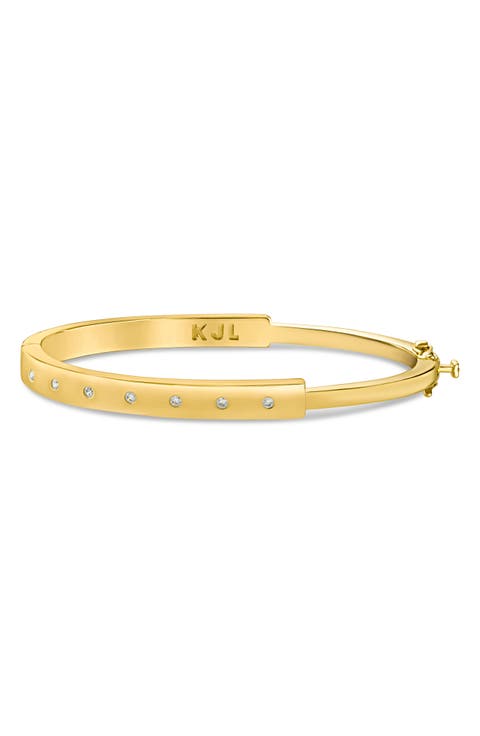 Cubic Zirconia Bangle Bracelet