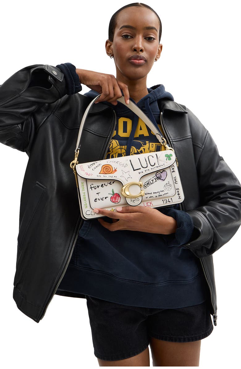 COACH Tabby Sketch Print Shoulder Bag, Alternate, color,