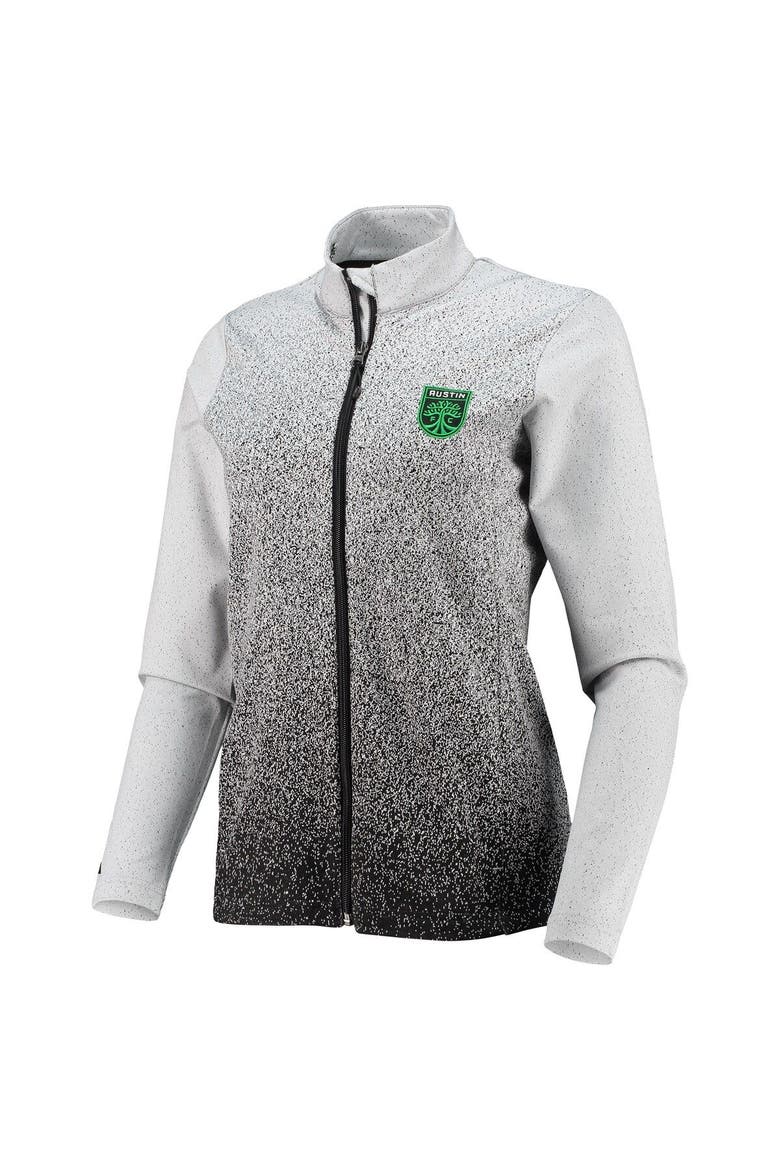 Women's Antigua White/Black Austin FC Guide Full-Zip Jacket, Alternate, color, White