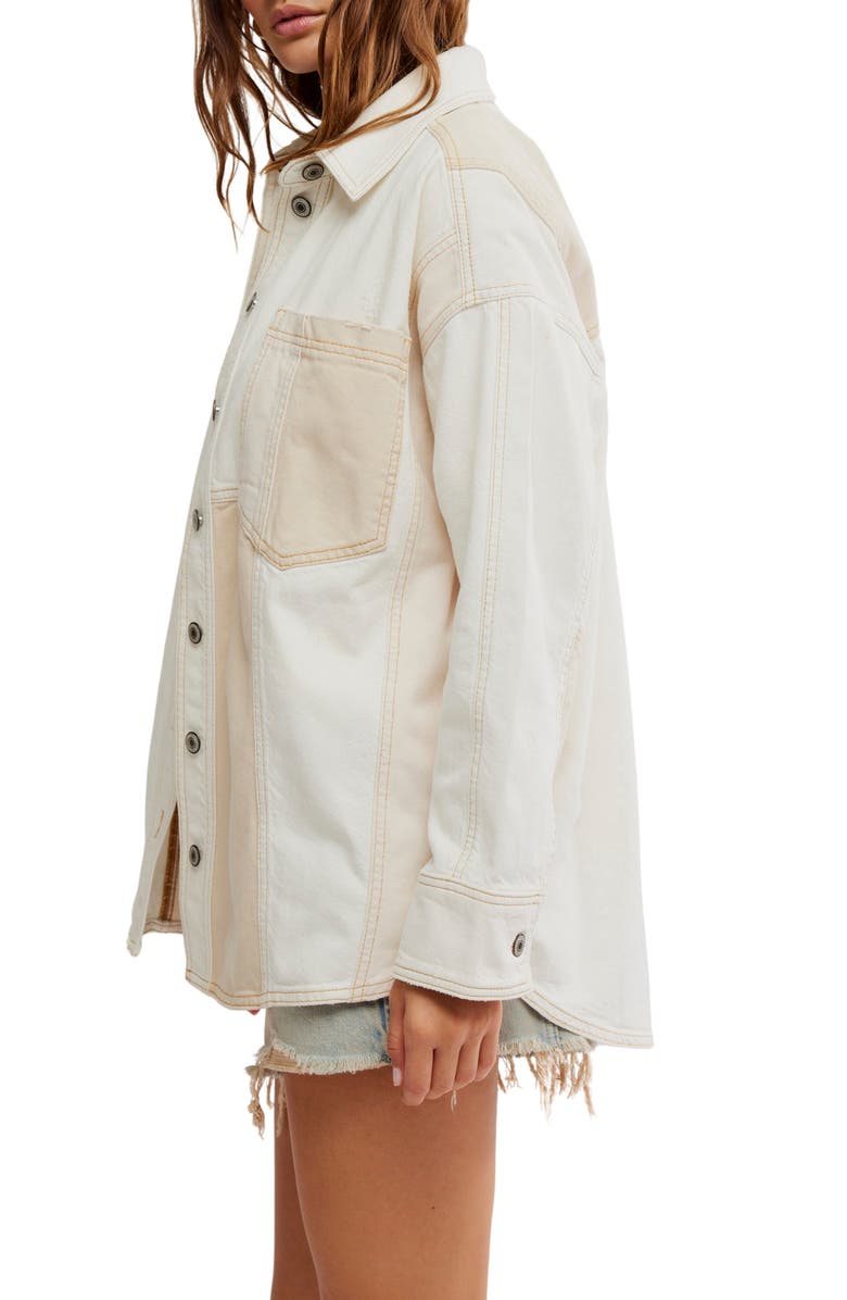 Free People Mountain Roads Shirt Jacket, Alternate, color, Mixed
