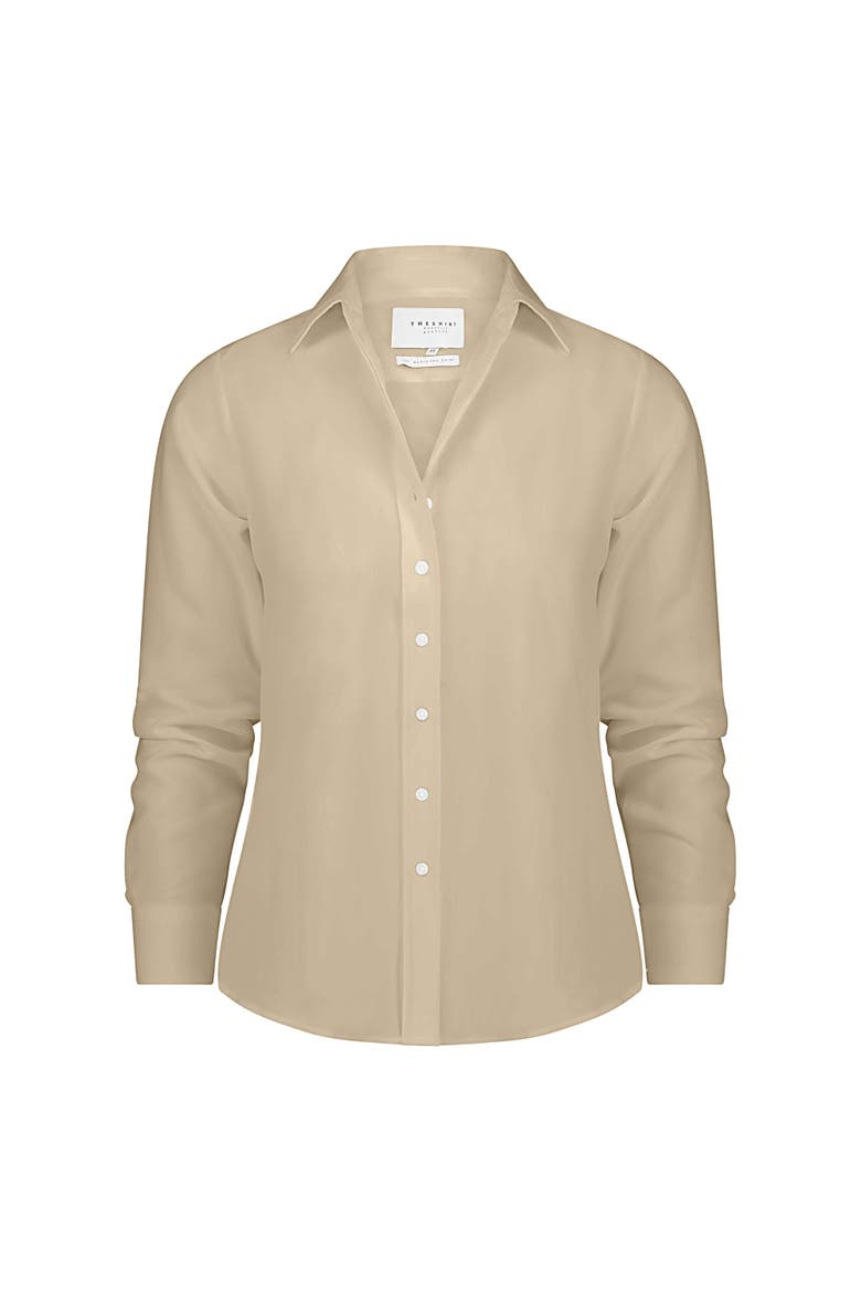 The Boyfriend Shirt, Alternate, color, Taupe