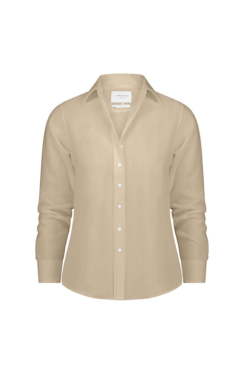 The Shirt by Rochelle Behrens The Boyfriend Shirt, Alternate, color, Taupe