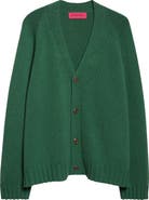 The Elder Statesman Oak Cashmere V-Neck Cardigan