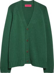 The Elder Statesman Oak Cashmere V-Neck Cardigan