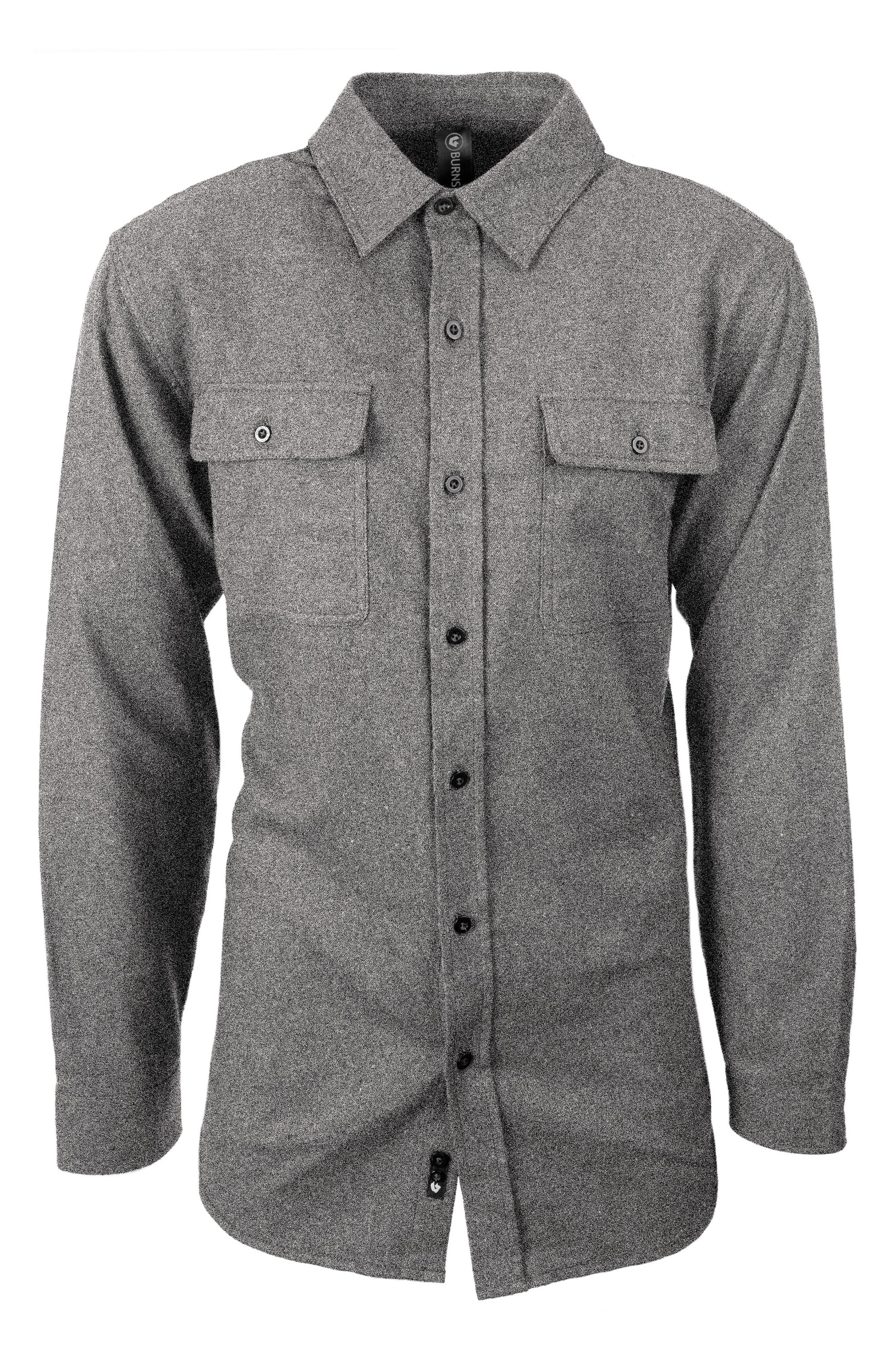 BURNSIDE Yarn Dye Flannel Button-Up Shirt