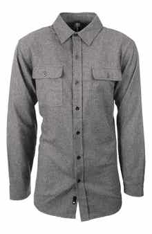 Yarn Dye Flannel Button-Up Shirt