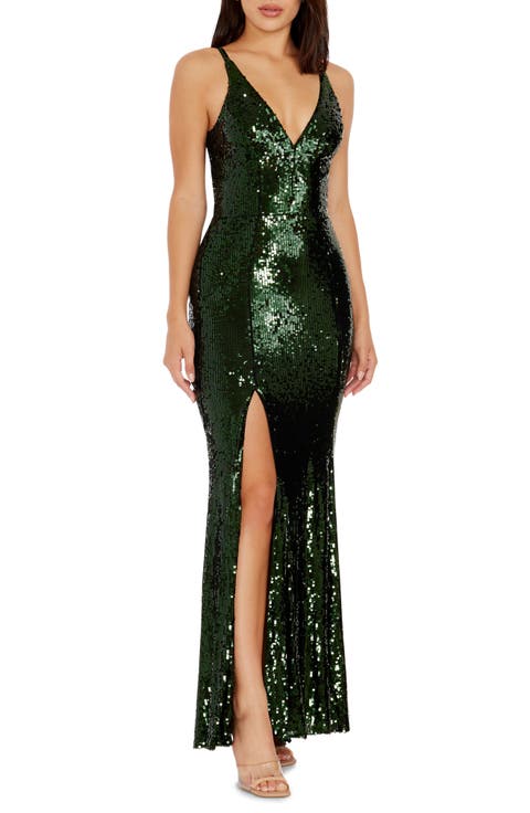 Iris Sequin Gown