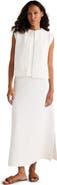 Haven Well Within Cotton Blend Textured Midi Skirt