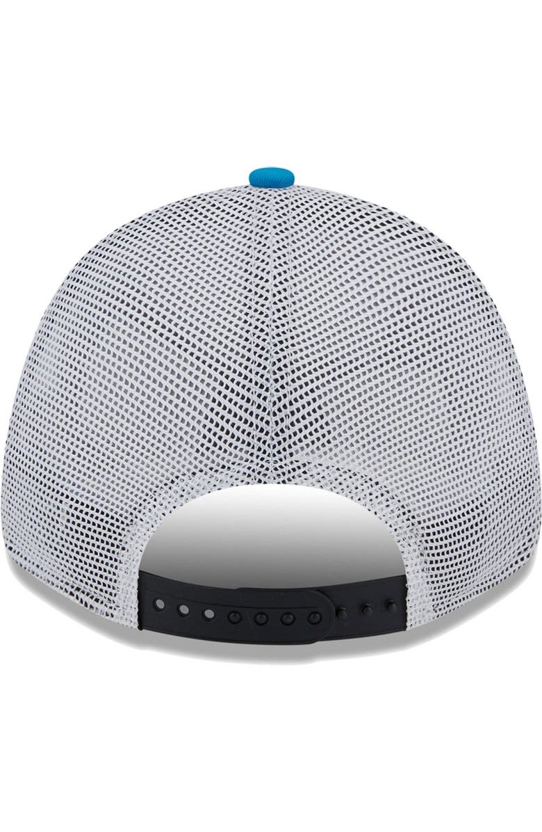 New Era Men's New Era Black/Teal Charlotte FC Patch 9FORTY Trucker Snapback Hat, Alternate, color, Black