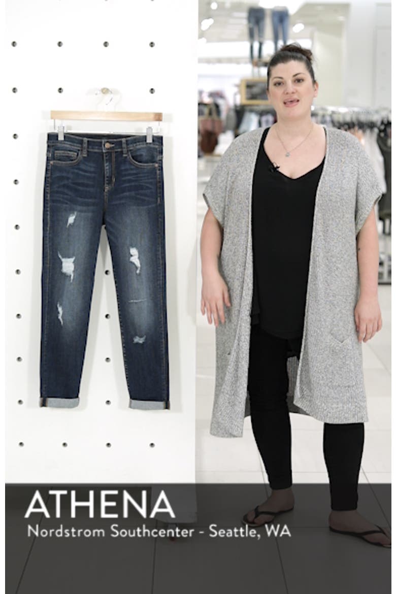 Distressed Boyfriend Crop Jeans video