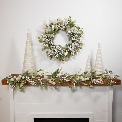 Northlight Glittered Berries And Eucalyptus Artificial Christmas Garland