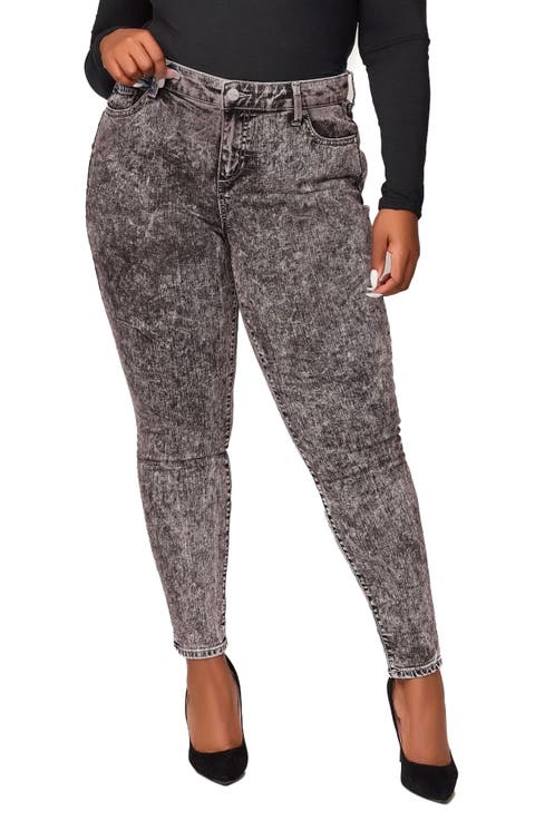 High Waist Skinny Jeans (Luciana) (Plus)