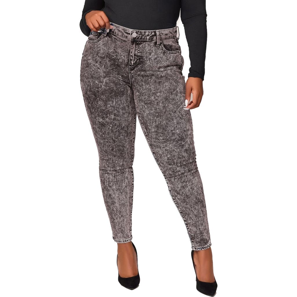 Slink Jeans High Waist Skinny Jeans In Gray