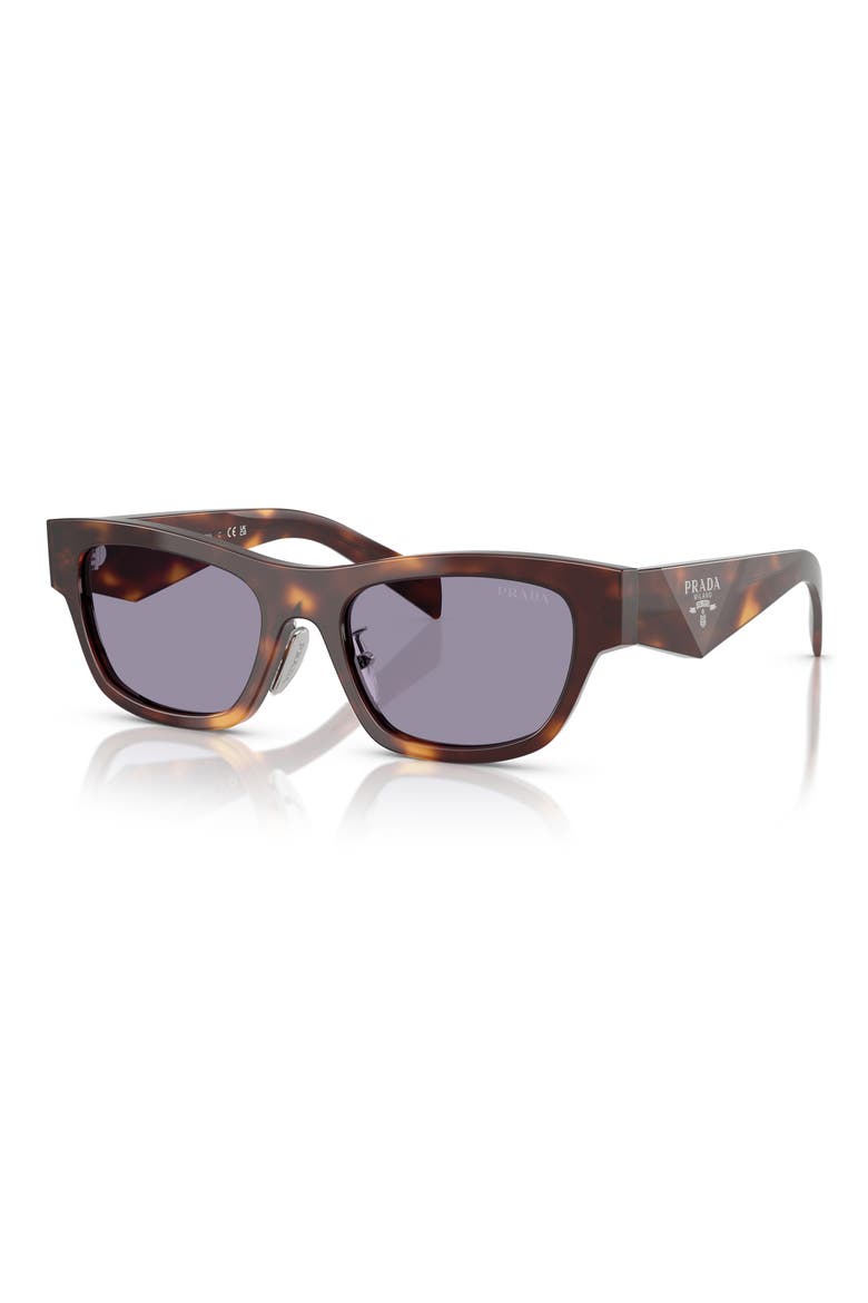 53mm Butterfly Sunglasses, Alternate, color, BROWN