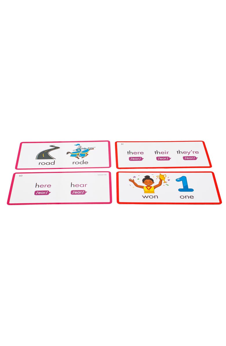 Junior Learning Rainbow Phonics Homophones Word Flash Cards, Alternate, color, Multicolored