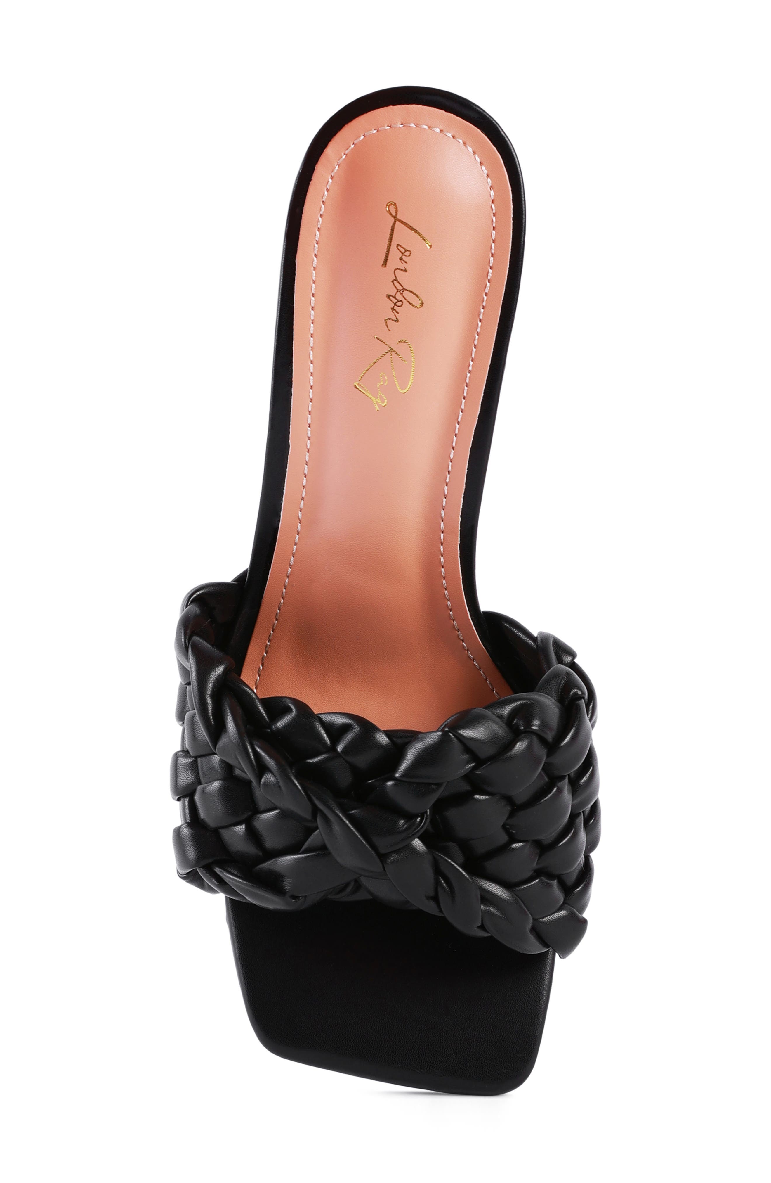 LONDON RAG Celie Woven Heeled Sandal, Alternate, color, 