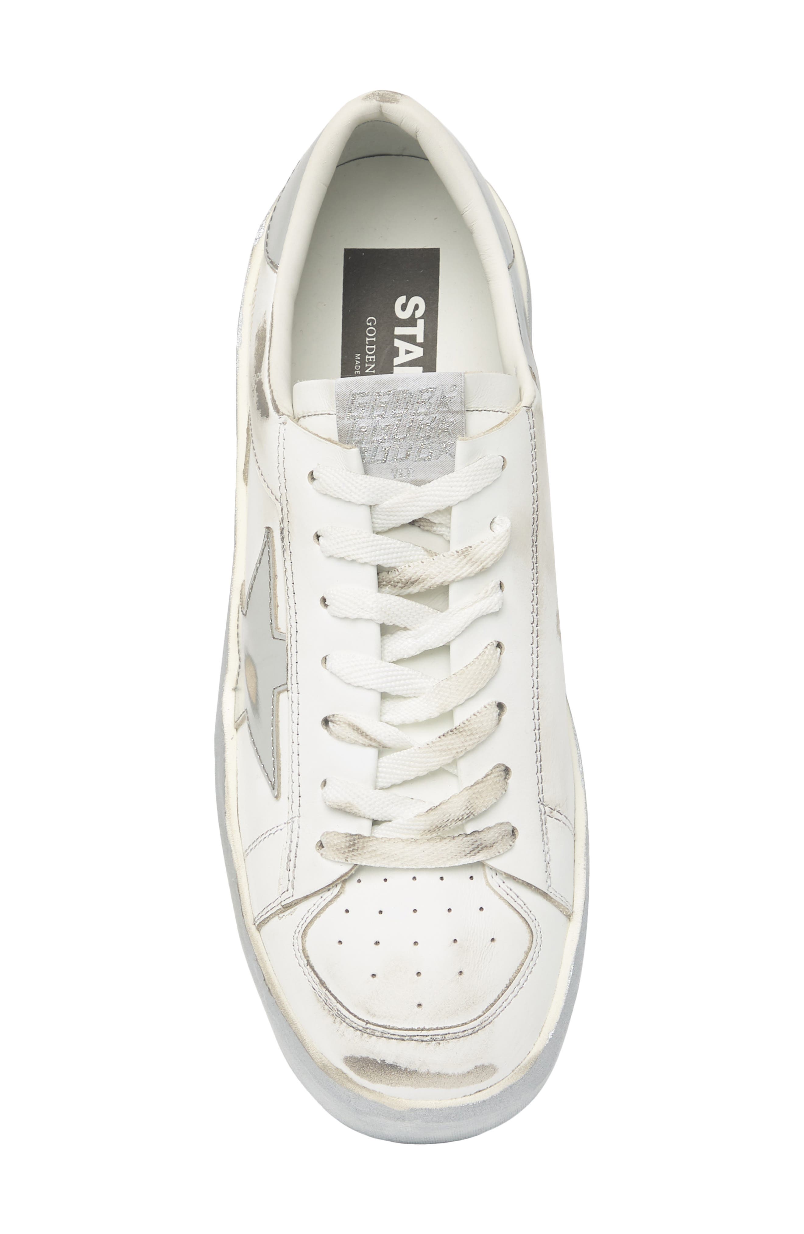 Golden Goose Stardan Low Top Sneaker, Alternate, color, White/ Silver