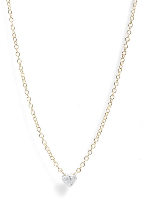 Diamond Heart Pendant Necklace