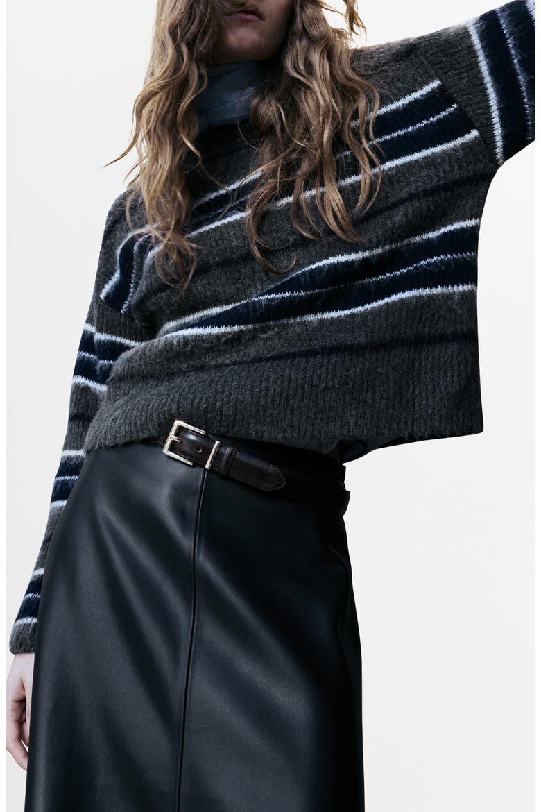 Stripe Sweater, Main, color, GREY