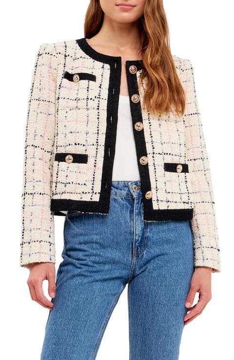 Plaid Bouclé Jacket