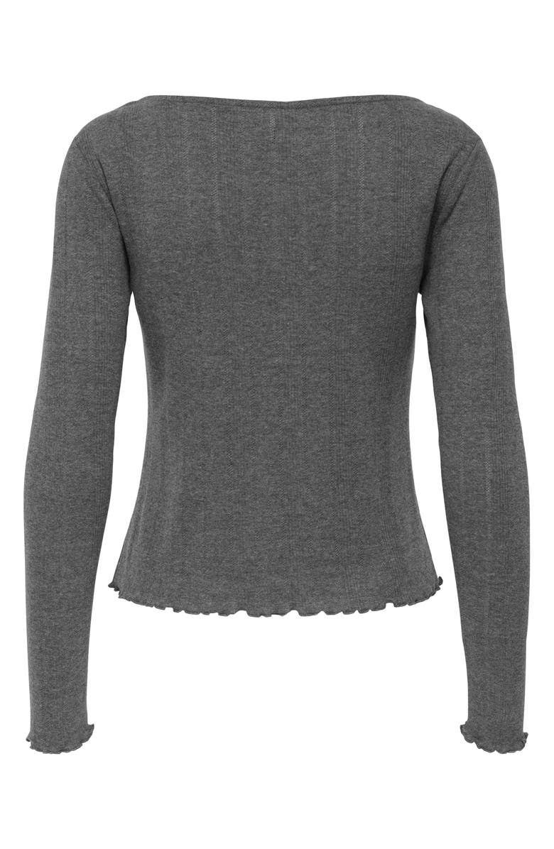 Only Tenna Long Sleeve Cardigan, Alternate, color, Dark Grey Melange