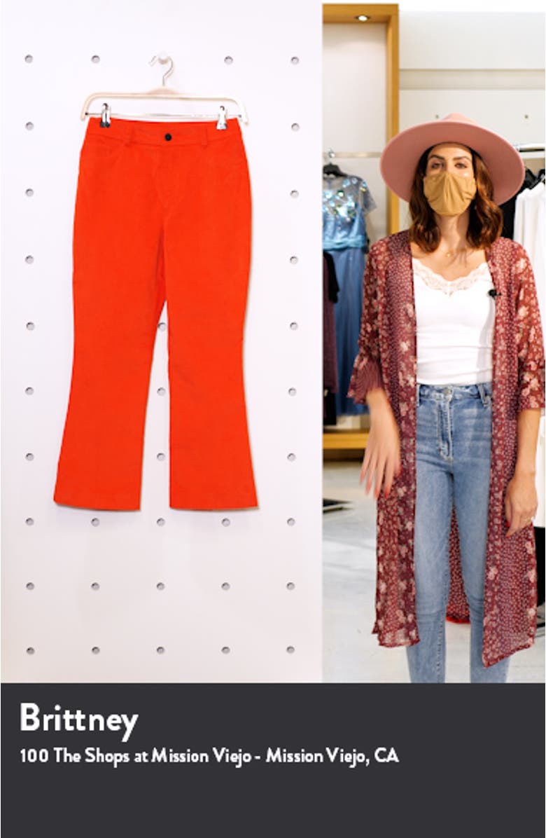 x Atlantic-Pacific Velveteen Kick Flare Pants, sales video thumbnail