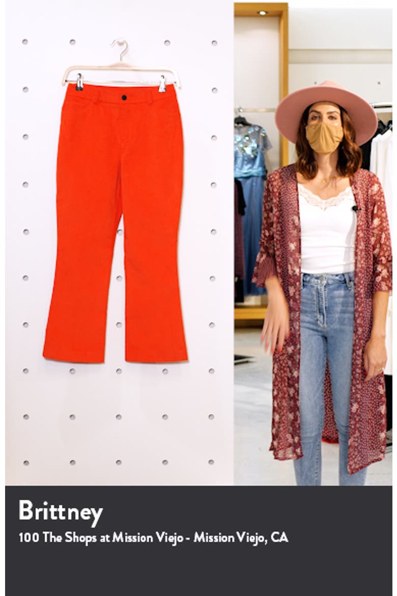 x Atlantic-Pacific Velveteen Kick Flare Pants video