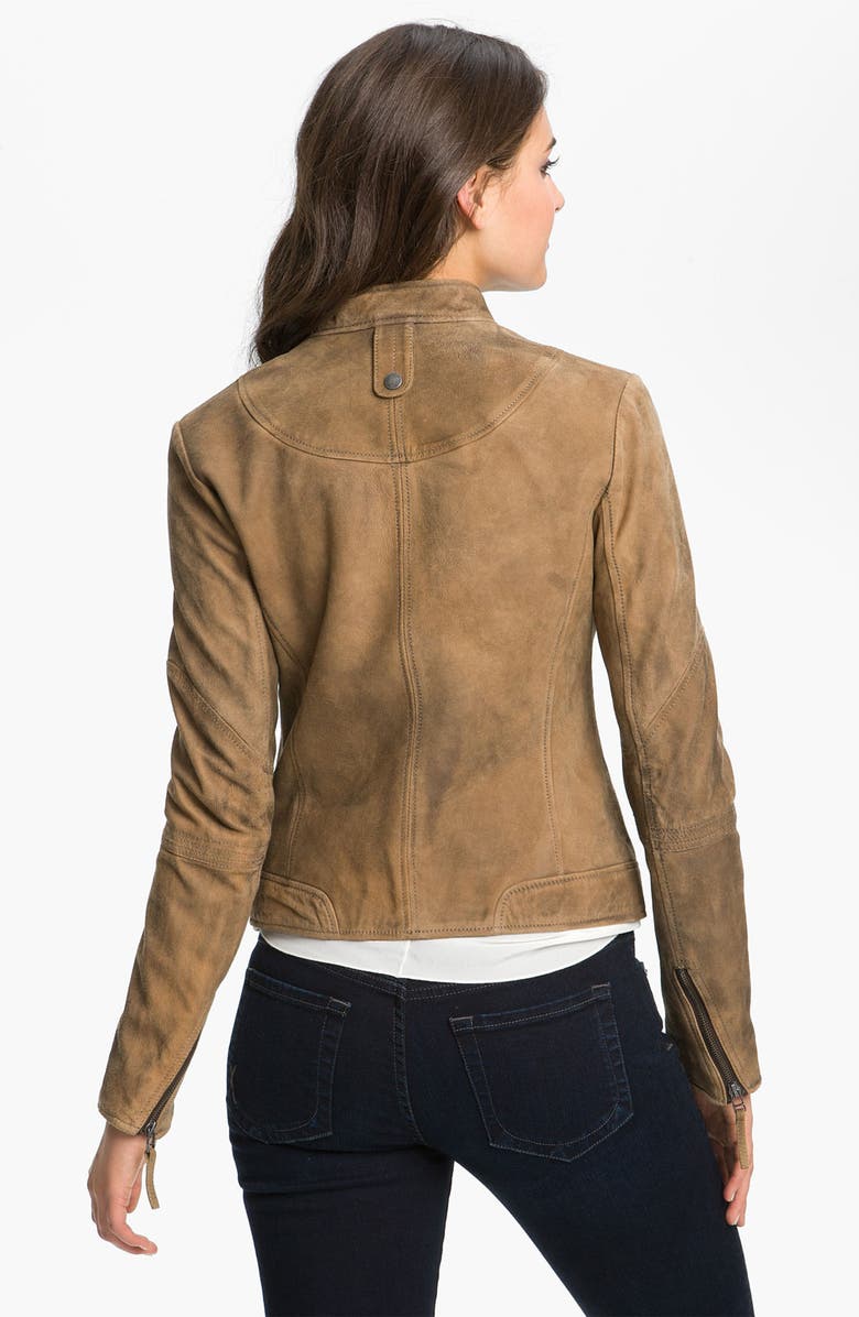 Buffalo by David Bitton Distressed Leather Jacket, Alternate, color, 