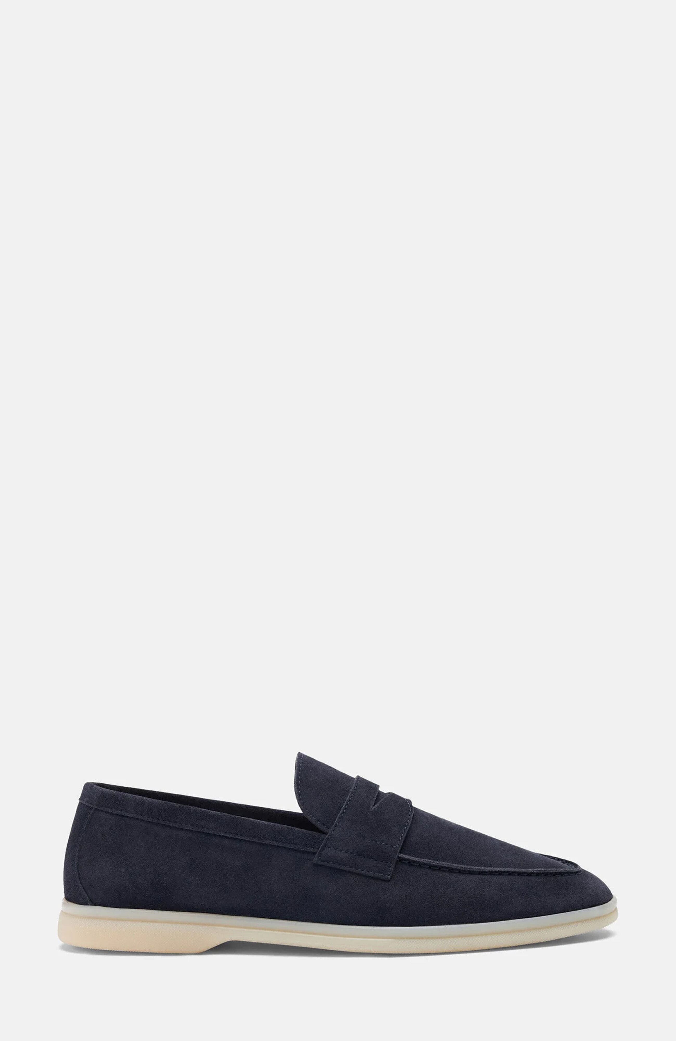 Luciano Loafers, Alternate, color, Blue - Suede