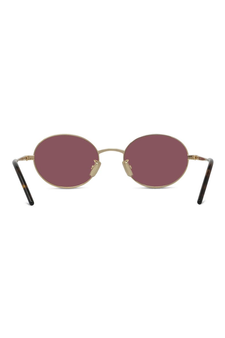City 51mm Oval Sunglasses, Alternate, color, GOLD / VIOLET