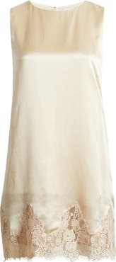 Reformation Jessalyn Sleeveless Lace Silk Minidress