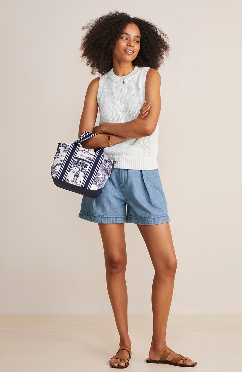 vineyard vines Cotton Blend Sleeveless Sweater, Alternate, color, 