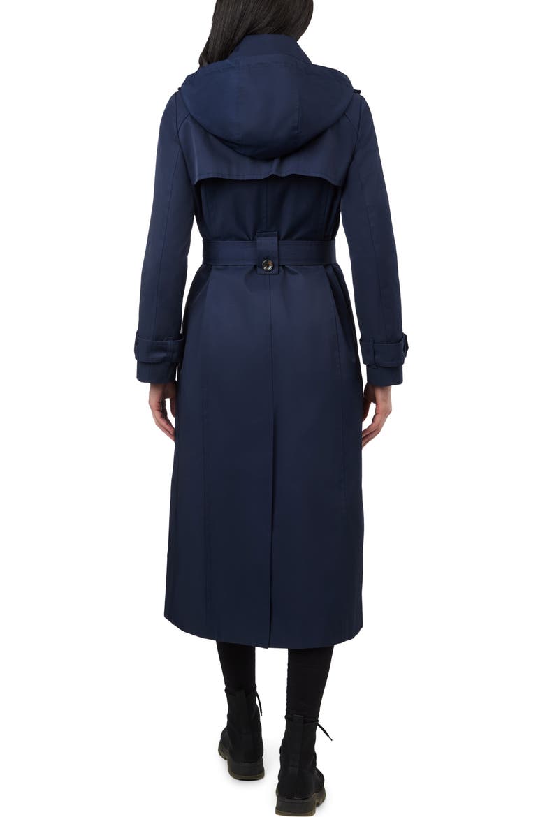 Water Resistant Belted Trench Coat, Alternate, color, MIDNIGHT NAVY