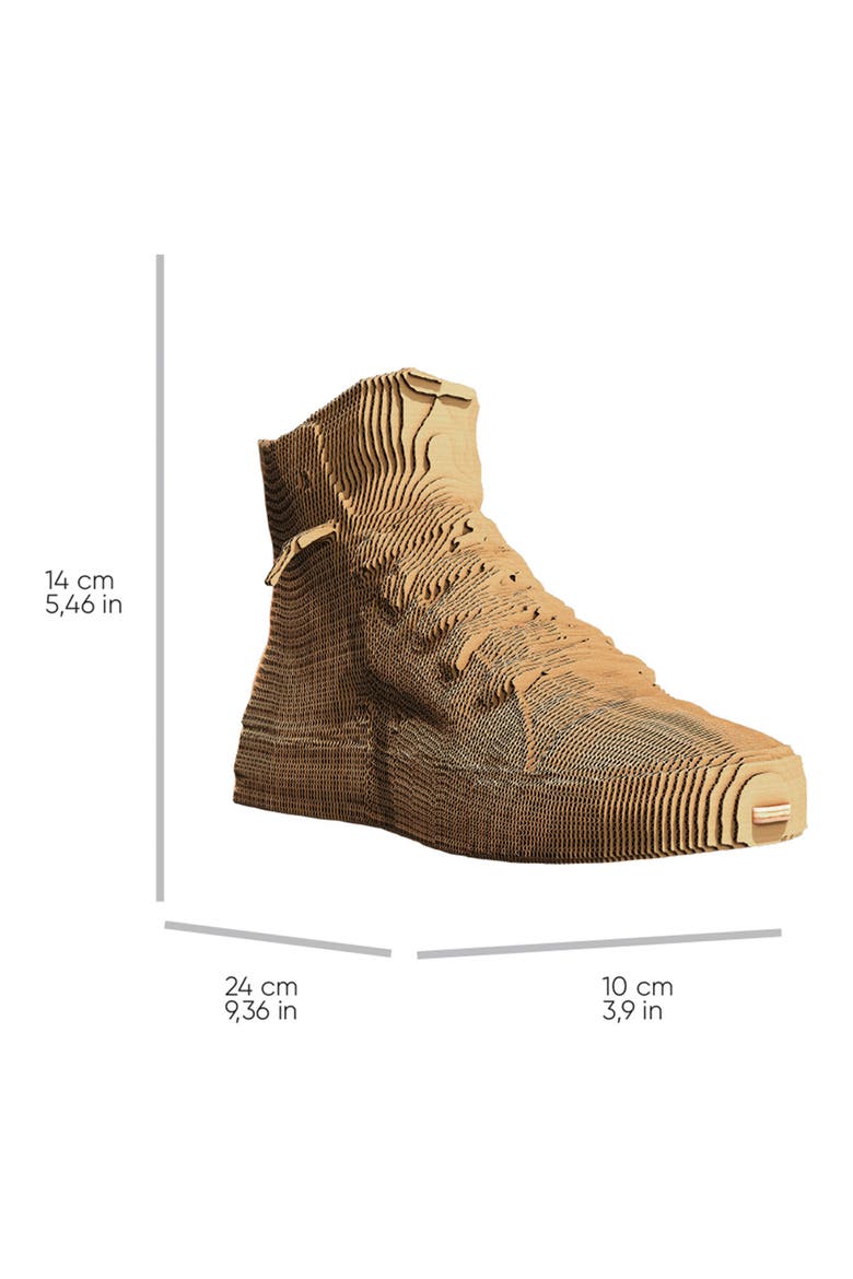 3D Cardboard Sculpture Puzzle, Alternate, color, SNEAKER