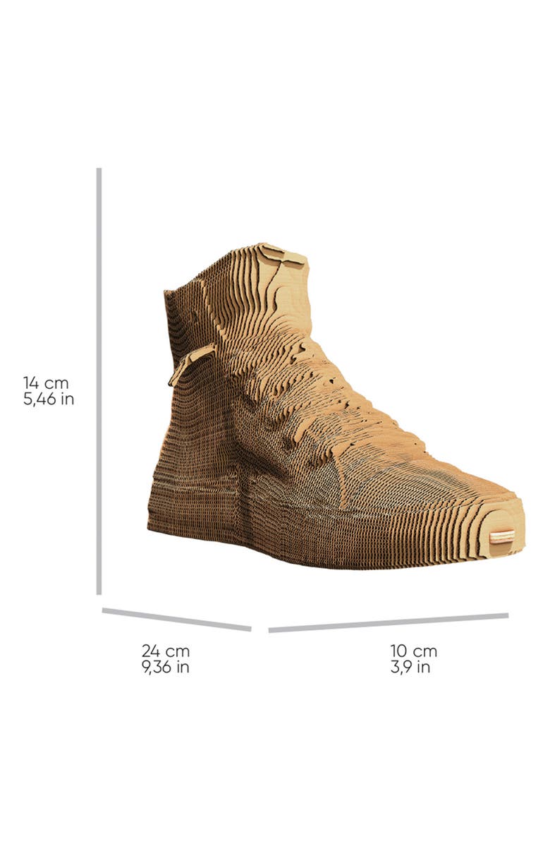 Cartonic 3D Cardboard Sculpture Puzzle, Alternate, color, Sneaker