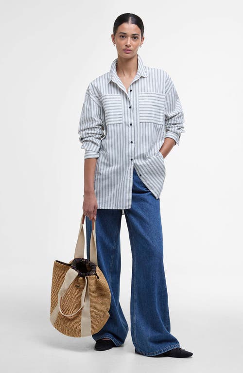 Barbour Lily Beach Raffia Tote In Natural