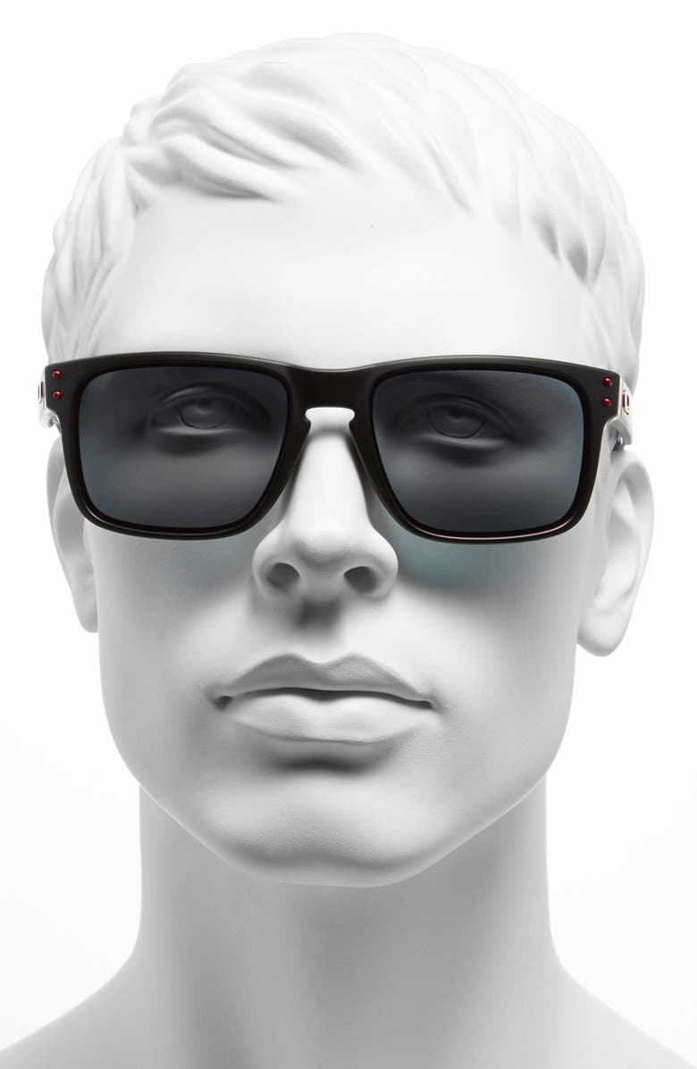 Oakley 'Holbrook' 55mm Sunglasses, Alternate, color, Matte Black