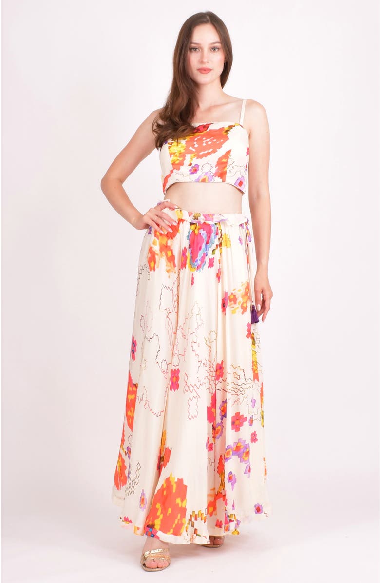 RAAS Zaria Floral Two-Piece Set, Main, color, White