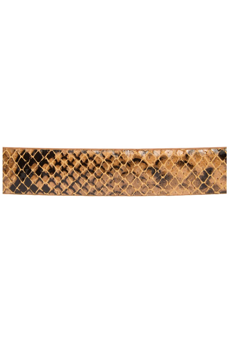 Faux Python Print Keeper Belt, Alternate, color, CAMEL SNAKE