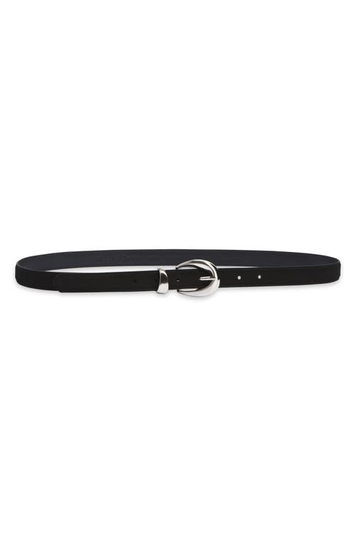 Treasure & Bond Maria Suede Belt In Black