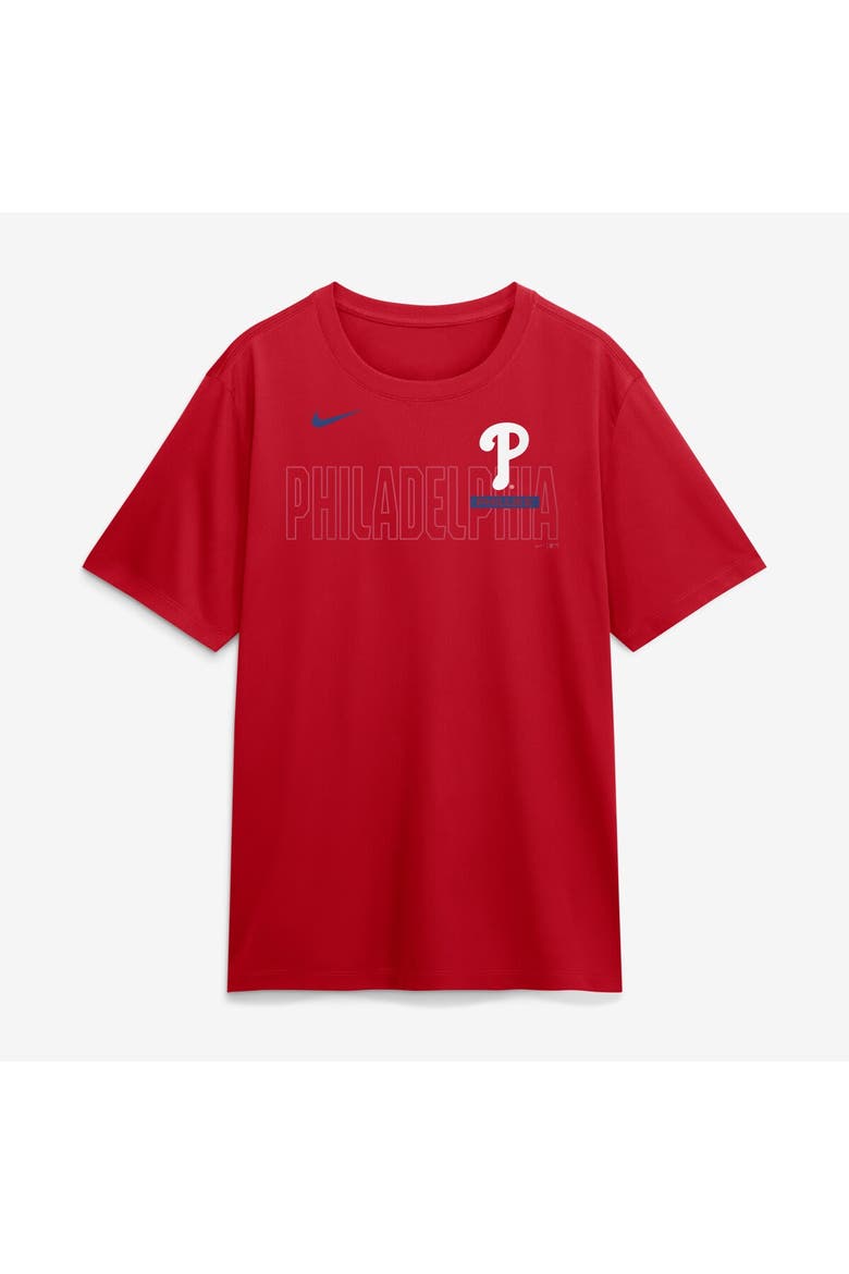 Men's Nike Red Philadelphia Phillies Knockout Team Legend Dri-FIT T-Shirt, Alternate, color, Red